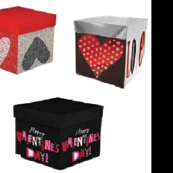 CAJA CUBO AMOR CDISEÑO GOSTECH 2 28X28X26CM. E.10